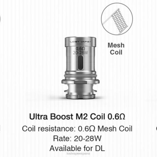 Lost Vape Ultra bobinas de impulso (paquete de 5) m2 v2 0.6ohm 4486347 Lost Vape near me españa