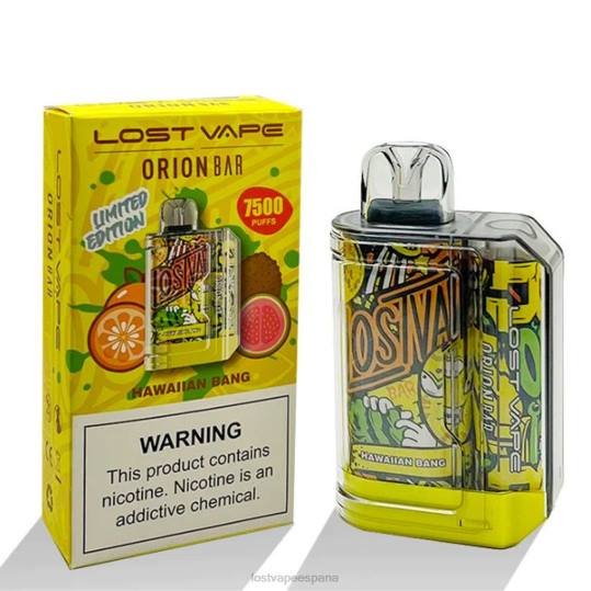 Lost Vape Orion barra desechable | 7500 bocanadas | 18ml | 50 mg explosión hawaiana 448697 Lost Vape near me españa