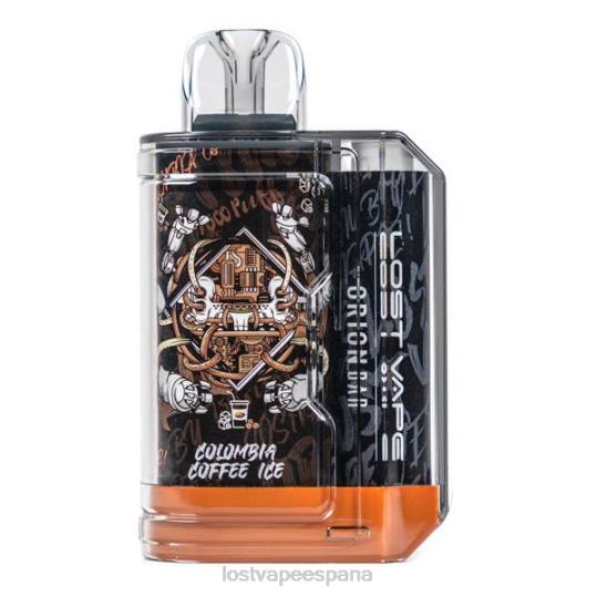 Lost Vape Orion barra desechable | 7500 bocanadas | 18ml | 50 mg hielo de café de columbia 448687 Lost Vape near me españa