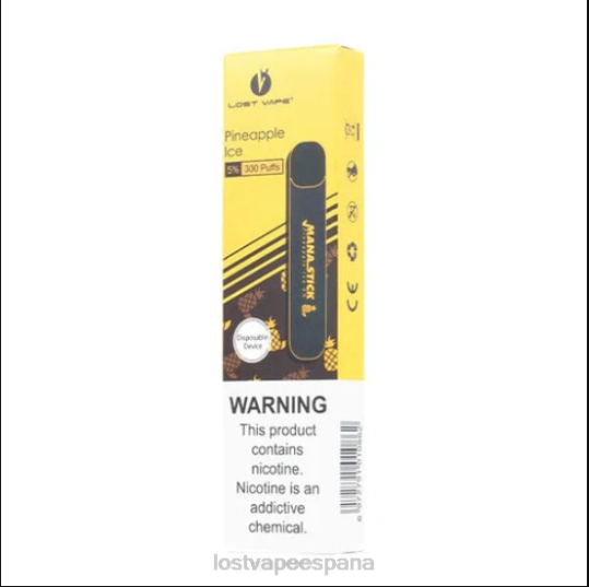 Lost Vape Mana palo desechable | 300 bocanadas | 1,2 ml hielo de piña 5% 4486526 Lost Vape review españa