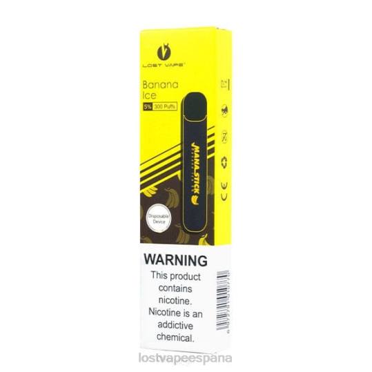 Lost Vape Mana palo desechable | 300 bocanadas | 1,2 ml hielo de plátano 5% 4486404 Lost Vape flavors españa