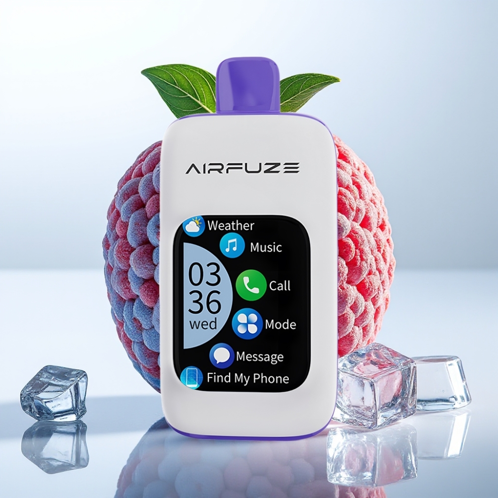AirFuze Smart 30000 Puffs 5% Nicotina 900mAh Tipo-C Frambuesa Azul Hielo