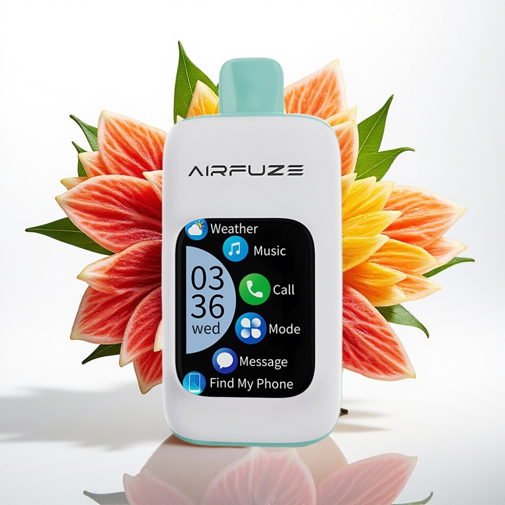 AirFuze Smart 30000 Puffs Pantalla Táctil 5% Nicotina 900mAh Tipo C Explosión de Frutas Arcoíris