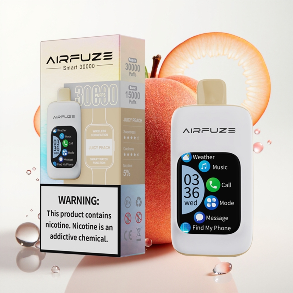 AirFuze Smart 30000 Puffs Pantalla Táctil 5% Nicotina Melocotón Jugoso