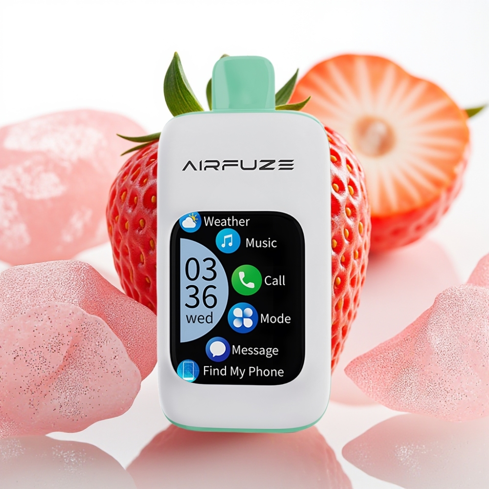 AirFuze Smart 30000 Puffs Pod Desechable con Pantalla Táctil 2.01" y Sabor Fresa Veraniega