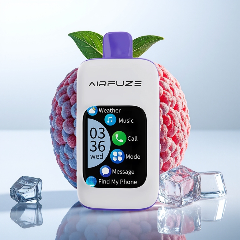 Airfuze Smart Pro 40000 Puffs 20ML 900mAh Bluetooth Sabores Arándano Azul Hielo