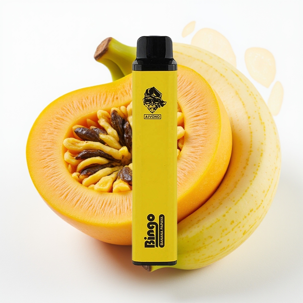 Aivono AIM BINGO 4000 Puffs 10mL Banana Papaya (Plátano Papaya)