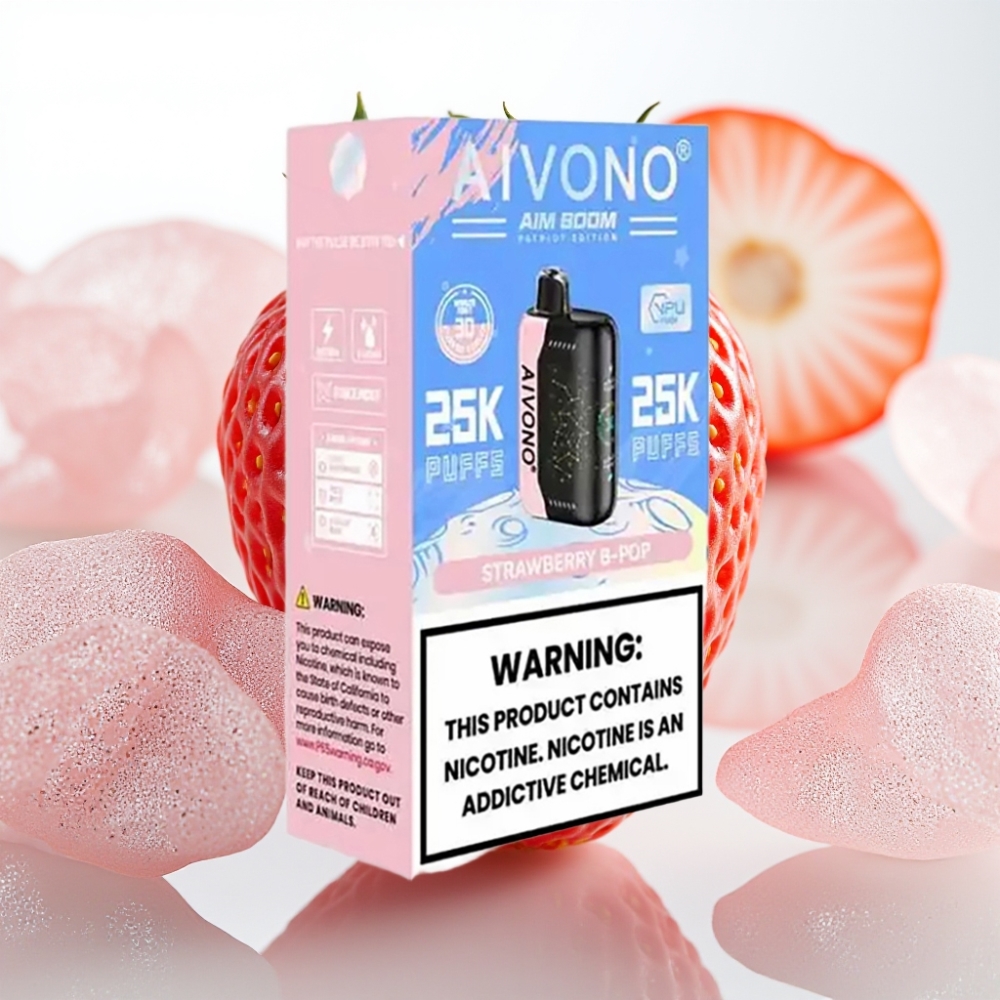 Aivono AIM BOOM 25000 Puffs 28ml 650mAh Fresa B Pop