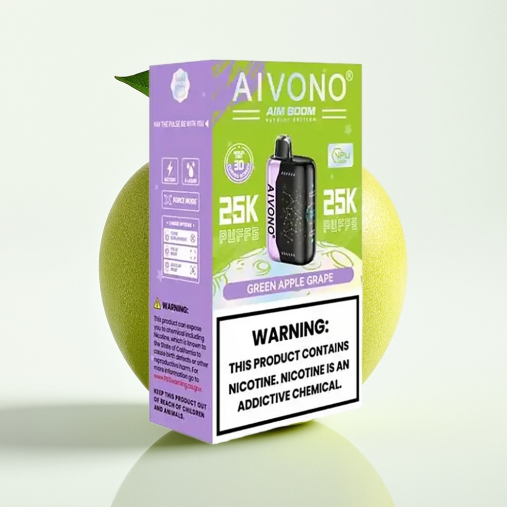 Aivono AIM BOOM 25000 Puffs 28ml 650mAh Manzana Verde Uva