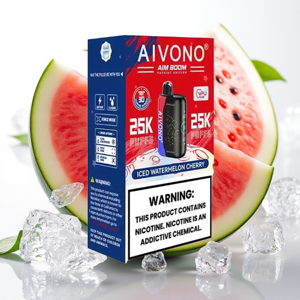 Aivono AIM BOOM 25000 Puffs 28ml 650mAh Sandía Cereza Helada