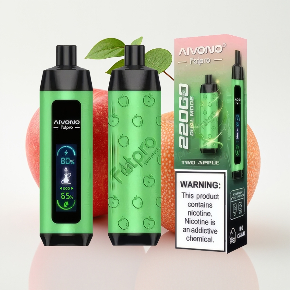 Aivono AIM FATPRO 22000 Puffs 28ml 5% Nic Dos Manzanas 600mAh