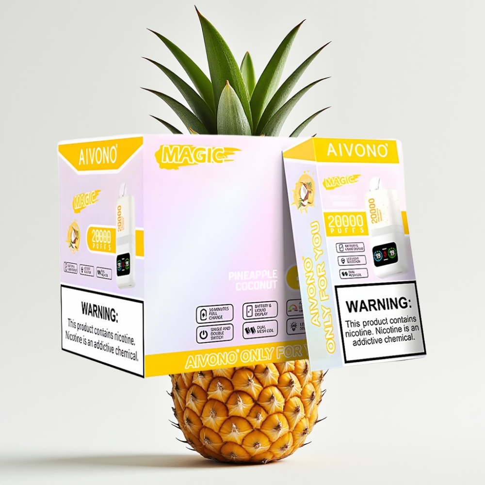 Aivono AIM MAGIC 20000 Puffs 26ml Doble Malla LCD Piña Coco