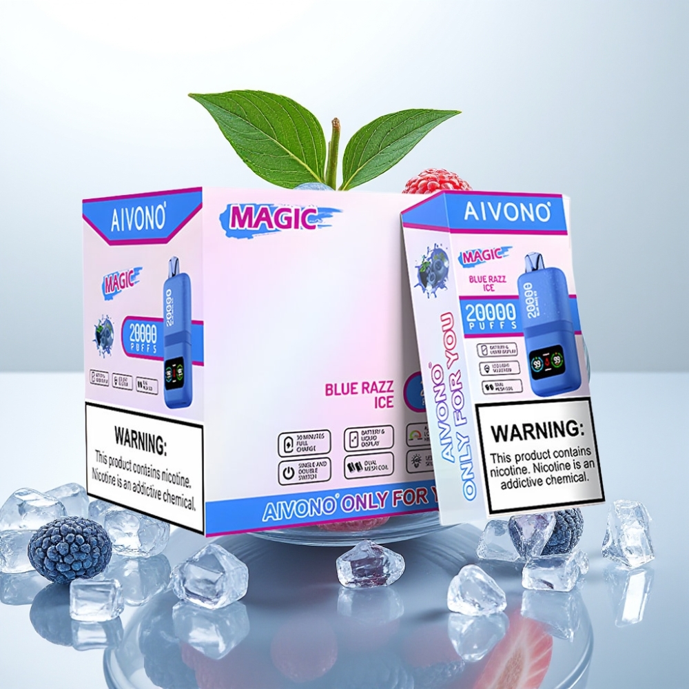 Aivono AIM MAGIC 20000 Puffs 26ml Dual Mesh Azul Frambuesa Hielo