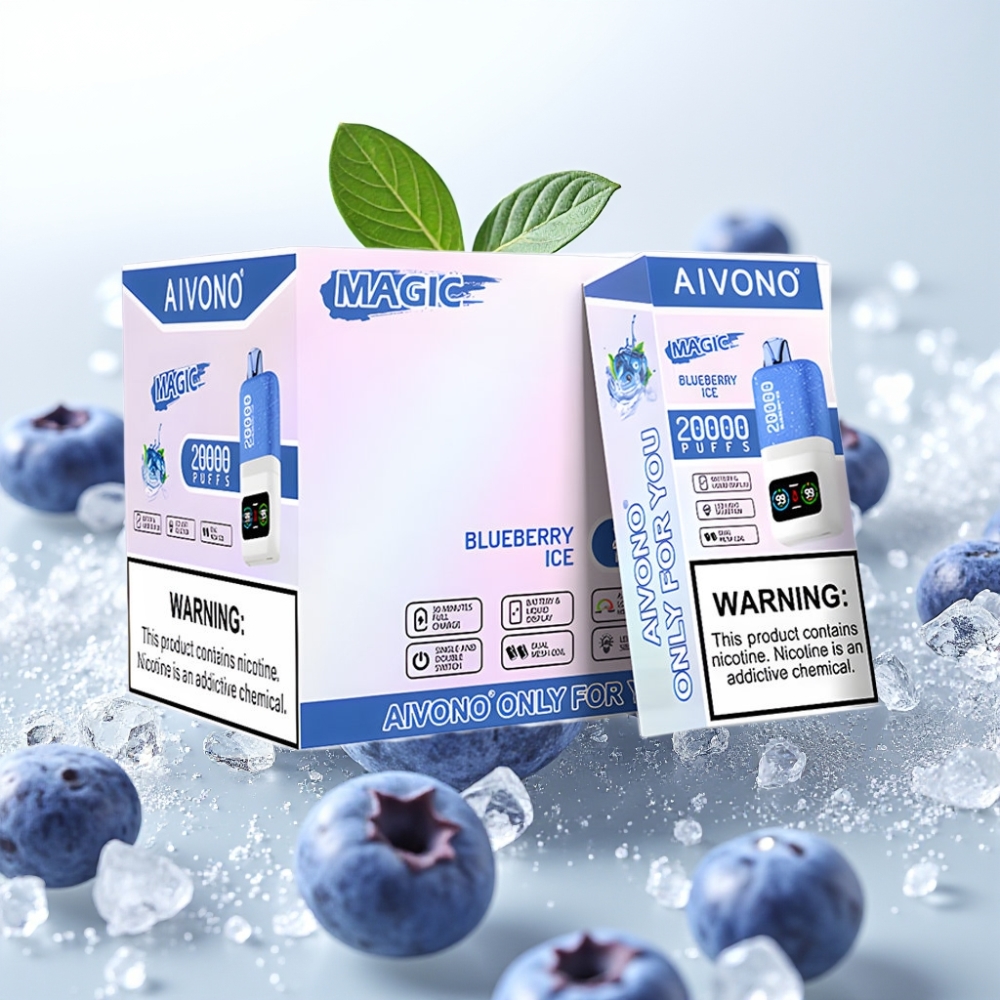 Aivono AIM MAGIC 20000 Puffs 26ml Dual Mesh LCD Tipo-C 600mAh Arándano Helado