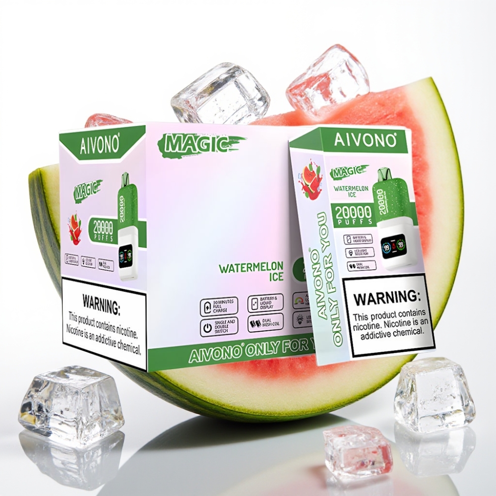 Aivono AIM MAGIC 20000 Puffs 26ml Dual Mesh LCD Tipo-C Sandía Helada