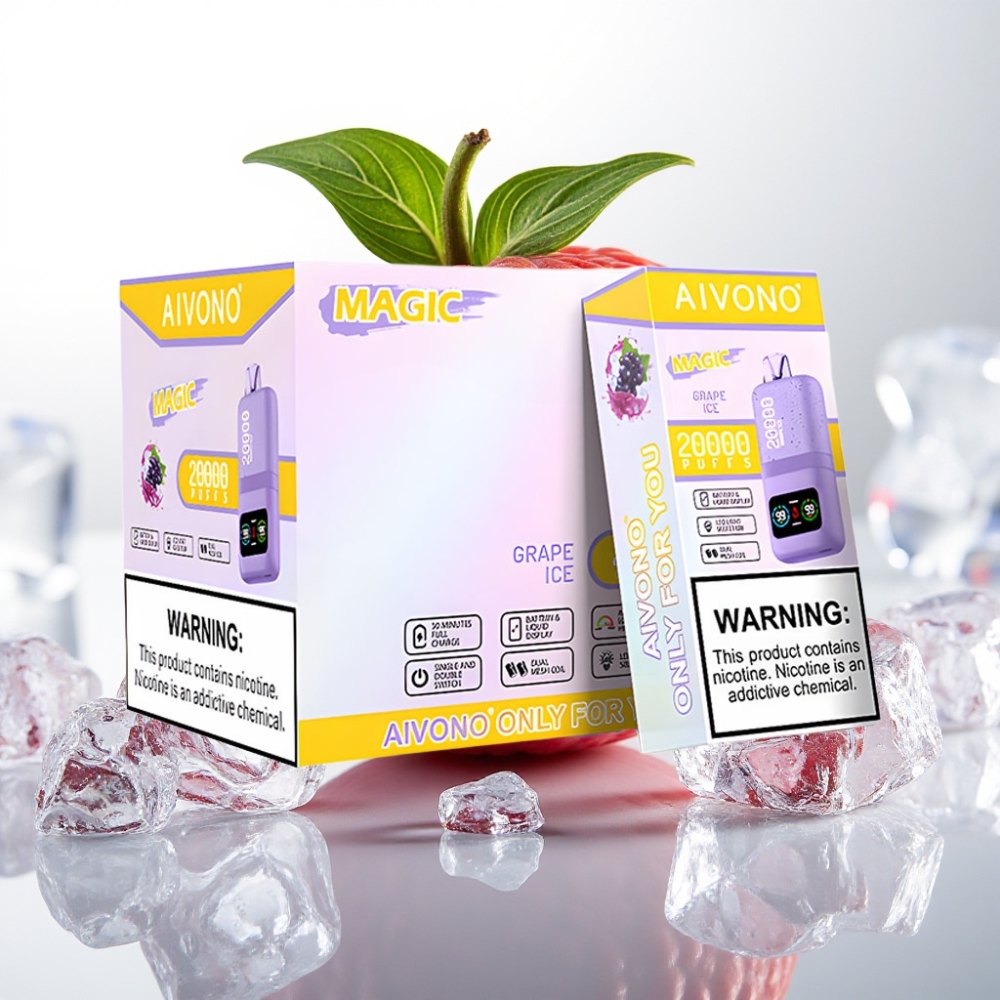Aivono AIM MAGIC 20000 Puffs 26ml Dual Mesh Tipo-C 600mAh Uva Helada