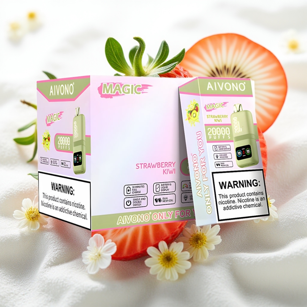 Aivono Aim Magic 20000 Puffs 26ml Doble Malla LCD Fresa Kiwi