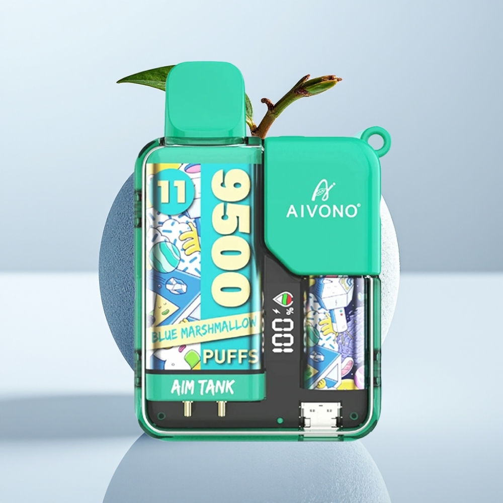 Aivono AIM-TANK 9500 Puffs 18ml 650mAh LCD Malvavisco Azul