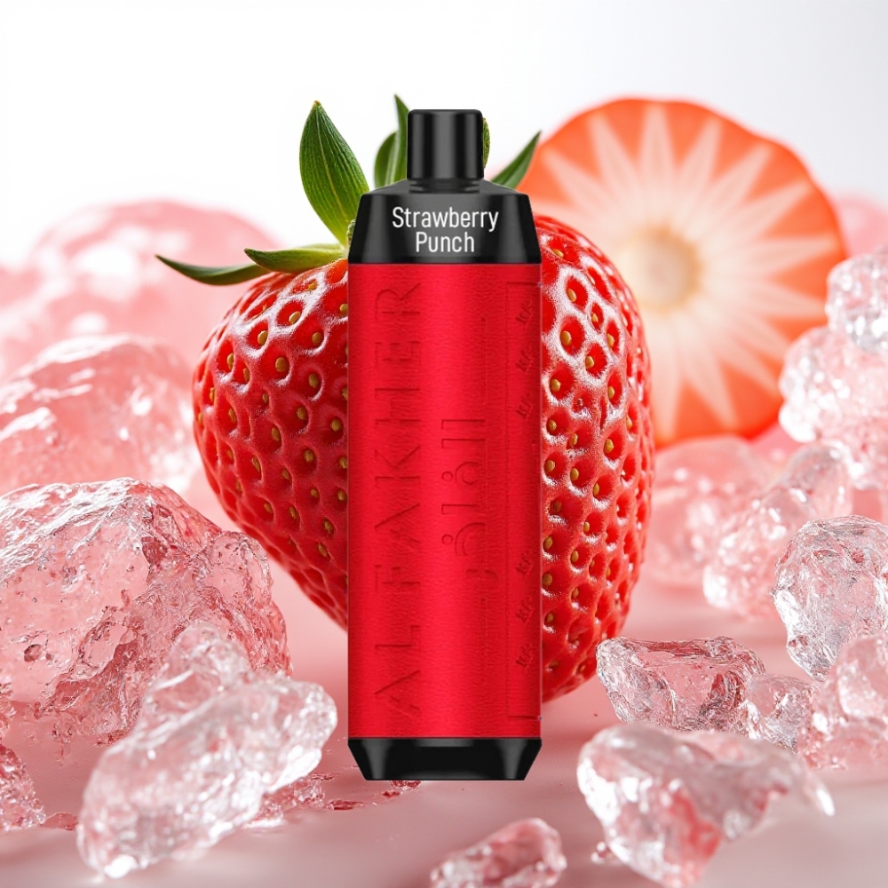 Al Fakher Crown Bar 8000 Crystal 18ml 5mg 0.6ohm Golpe de Fresa