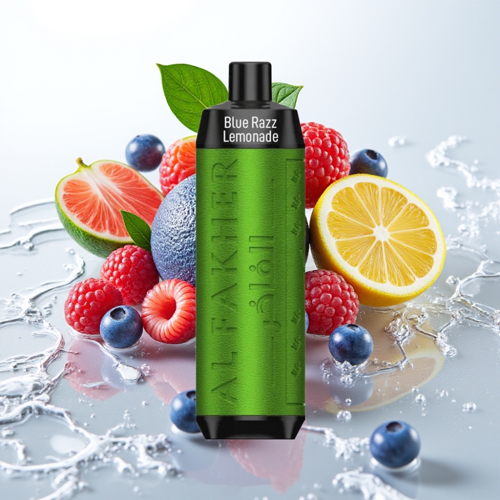 Al Fakher Crown Bar 8000 Crystal Desechable 18ml 5mg 0.6ohm Sabor Frambuesa Azul Limonada