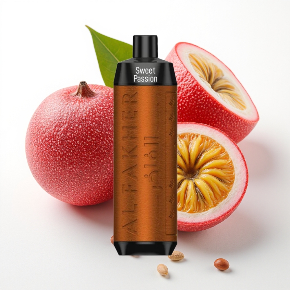 Al Fakher Crown Bar 8000 Crystal Vape Desechable 18ml 5mg Maracuyá Dulce