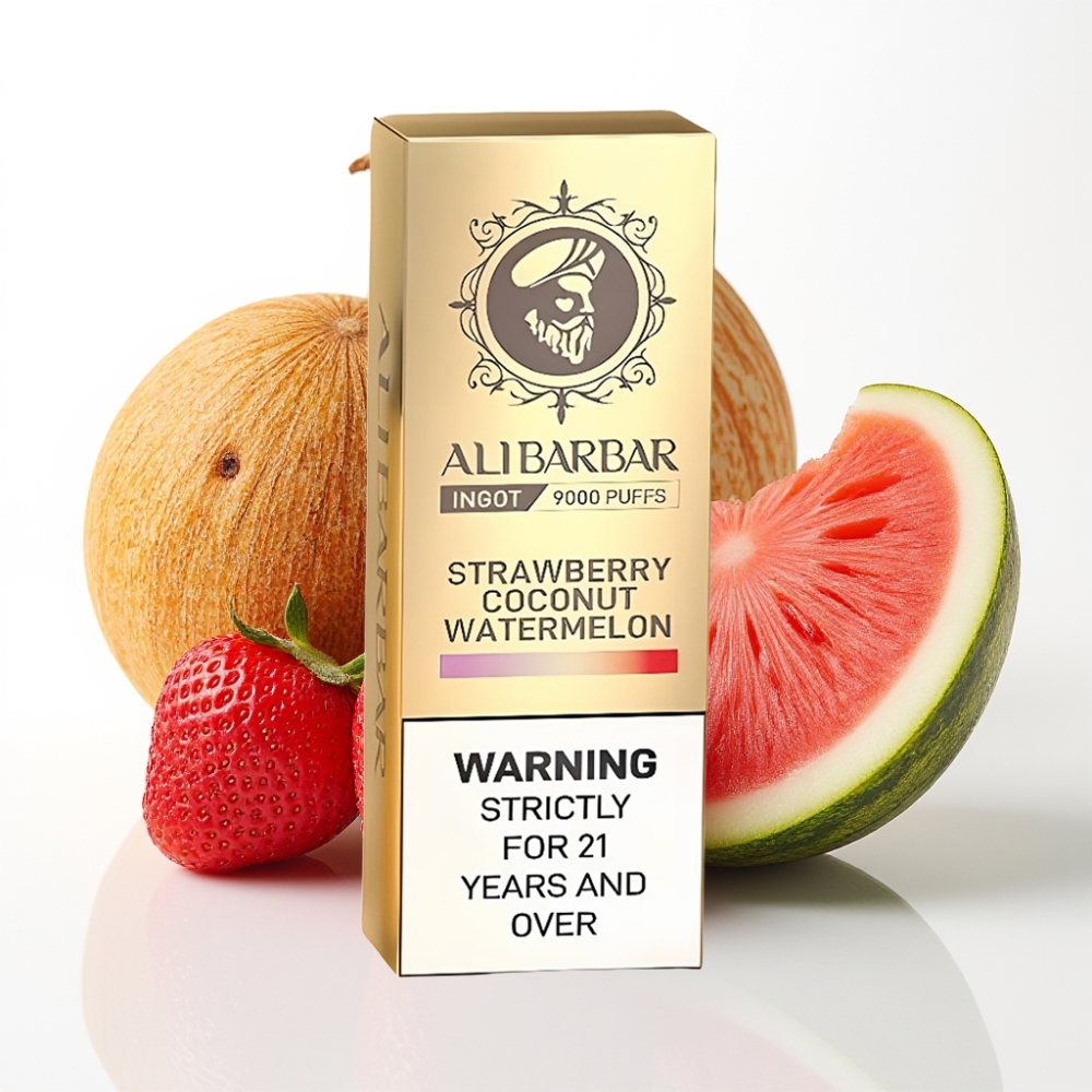 Alibarbar Ingot 9000 Puffs 22ml 2350mAh Fresa Coco Sandía