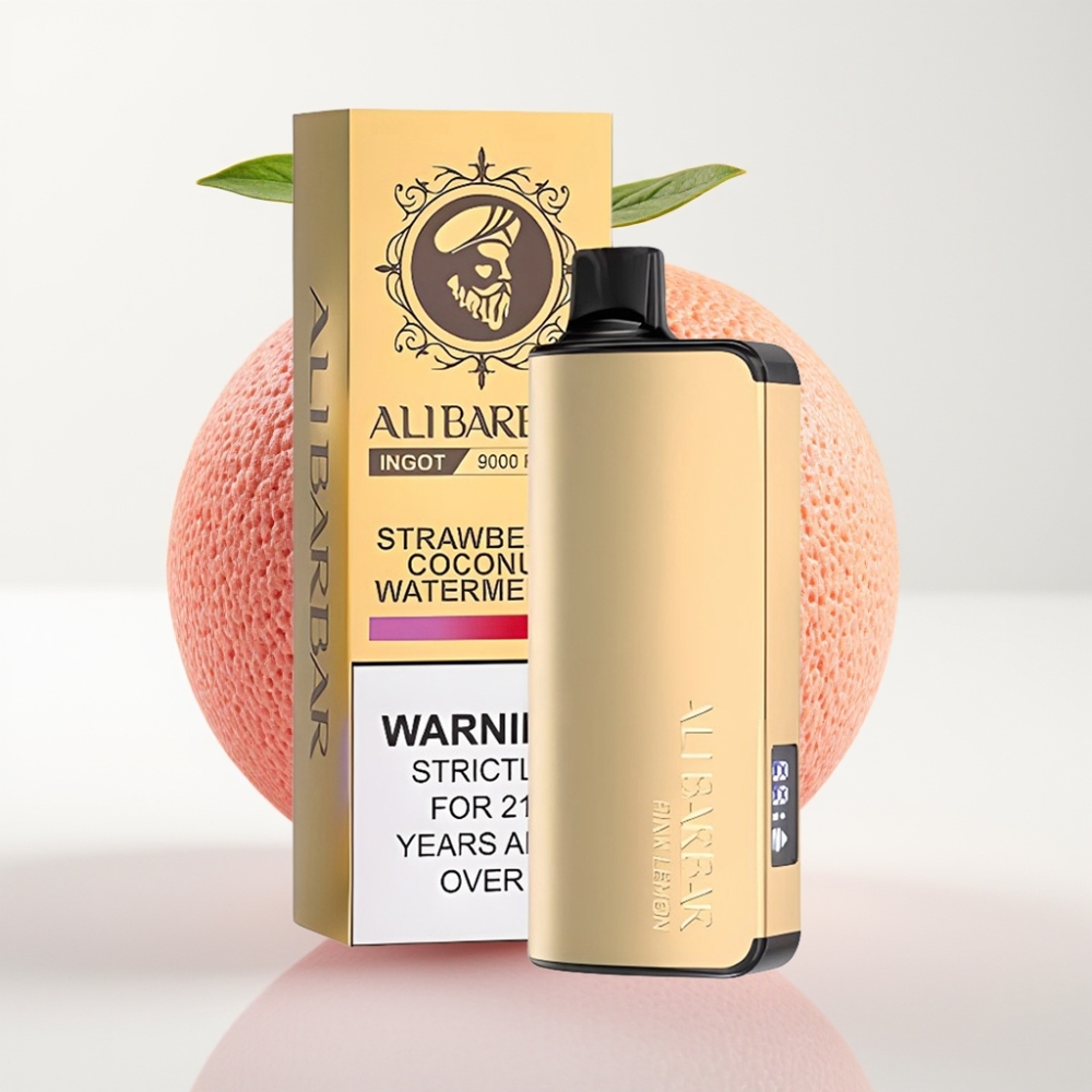 Alibarbar Ingot 9000 Puffs 22ml 2350mAh LED Limón Rosa