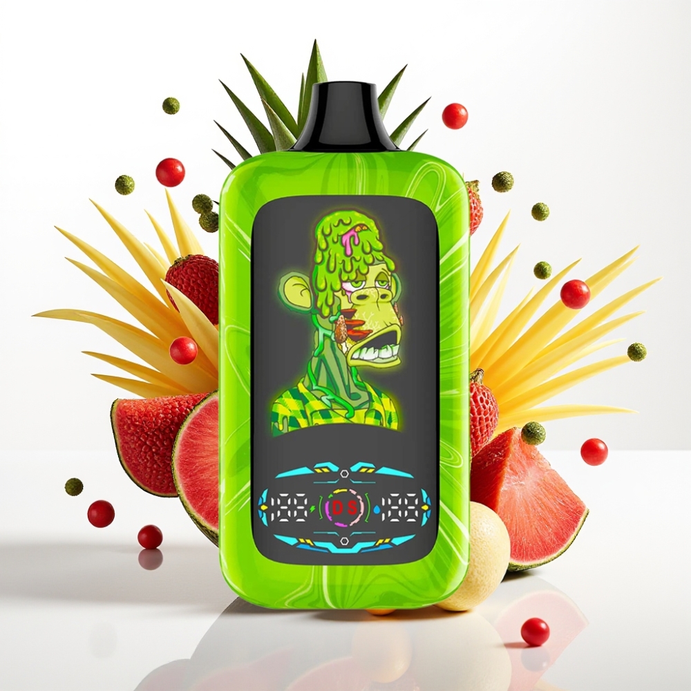 Fumot Digital Monkey 40000 Puffs Doble Motor Bobina Dual Puerto Tipo-C Explosión Tropical Arcoíris