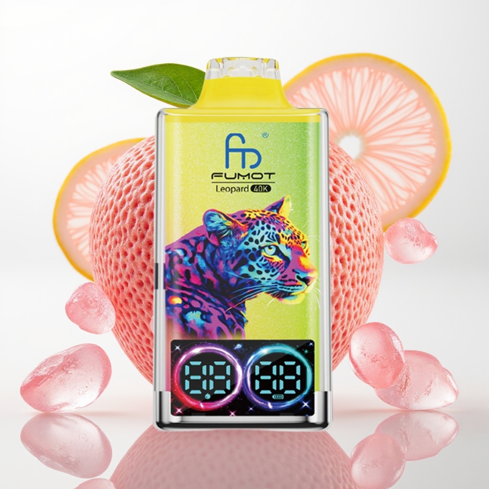 Fumot Leopard 40K Puffs 700mAh Dual Mesh Tipo-C Limonada Rosa