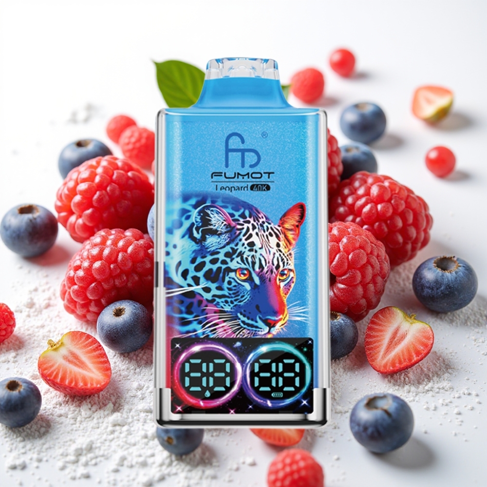 Fumot Leopard 40K Puffs Doble Malla 700mAh Tipo-C Bayas Mixtas