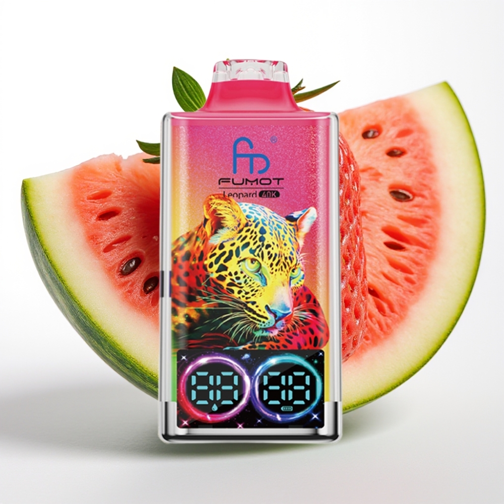 Fumot Leopard 40K Puffs Dual Mesh 700mAh Fresa Sandía Carga Tipo-C