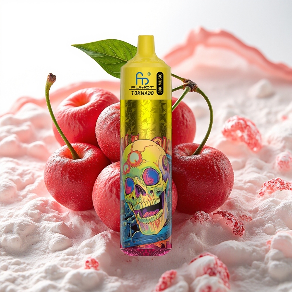 Fumot RandM Tornado 30000 Puffs 30mL 5% 1.0 Ohm Cereza Cola