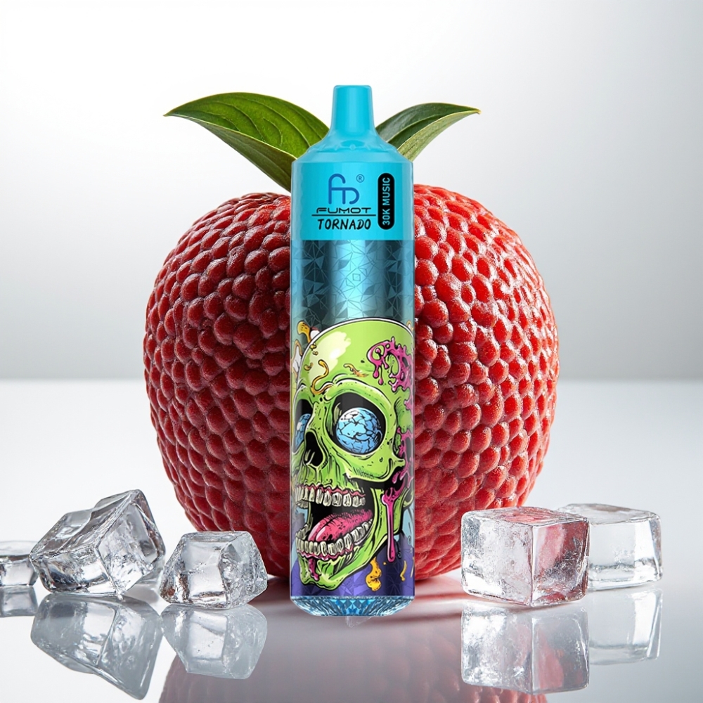 Fumot RandM Tornado 30000 Puffs 30mL 5% Negro Hielo LED 600mAh