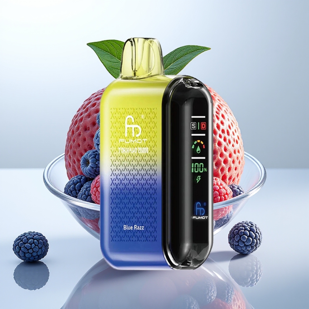 Fumot Tornado 20000 Puffs Doble Malla 20ml 850mAh Azul Frambuesa