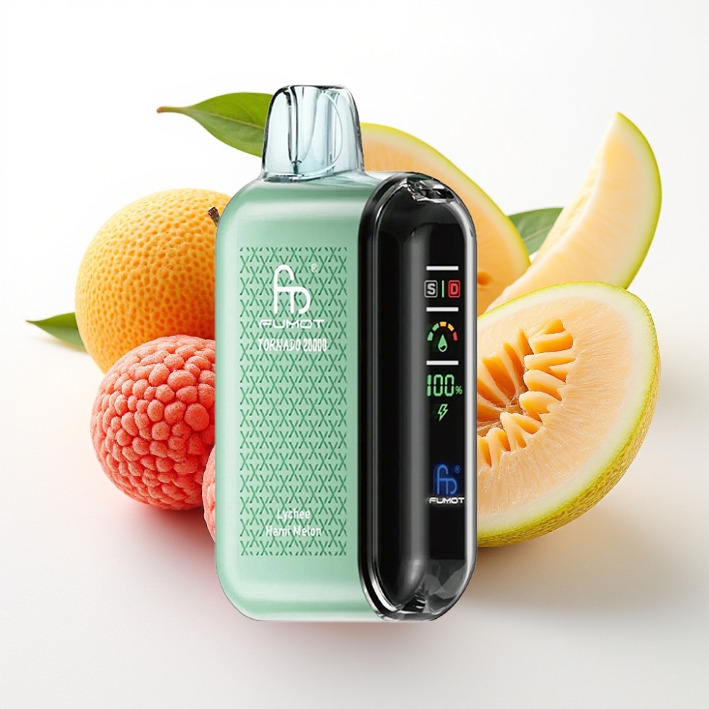 Fumot Tornado 20000 Puffs Doble Malla 20ml 850mAh Lichi Melón Hami