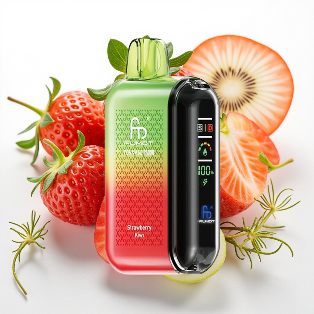 Fumot Tornado 20000 Puffs Doble Malla 20ml Fresa Kiwi