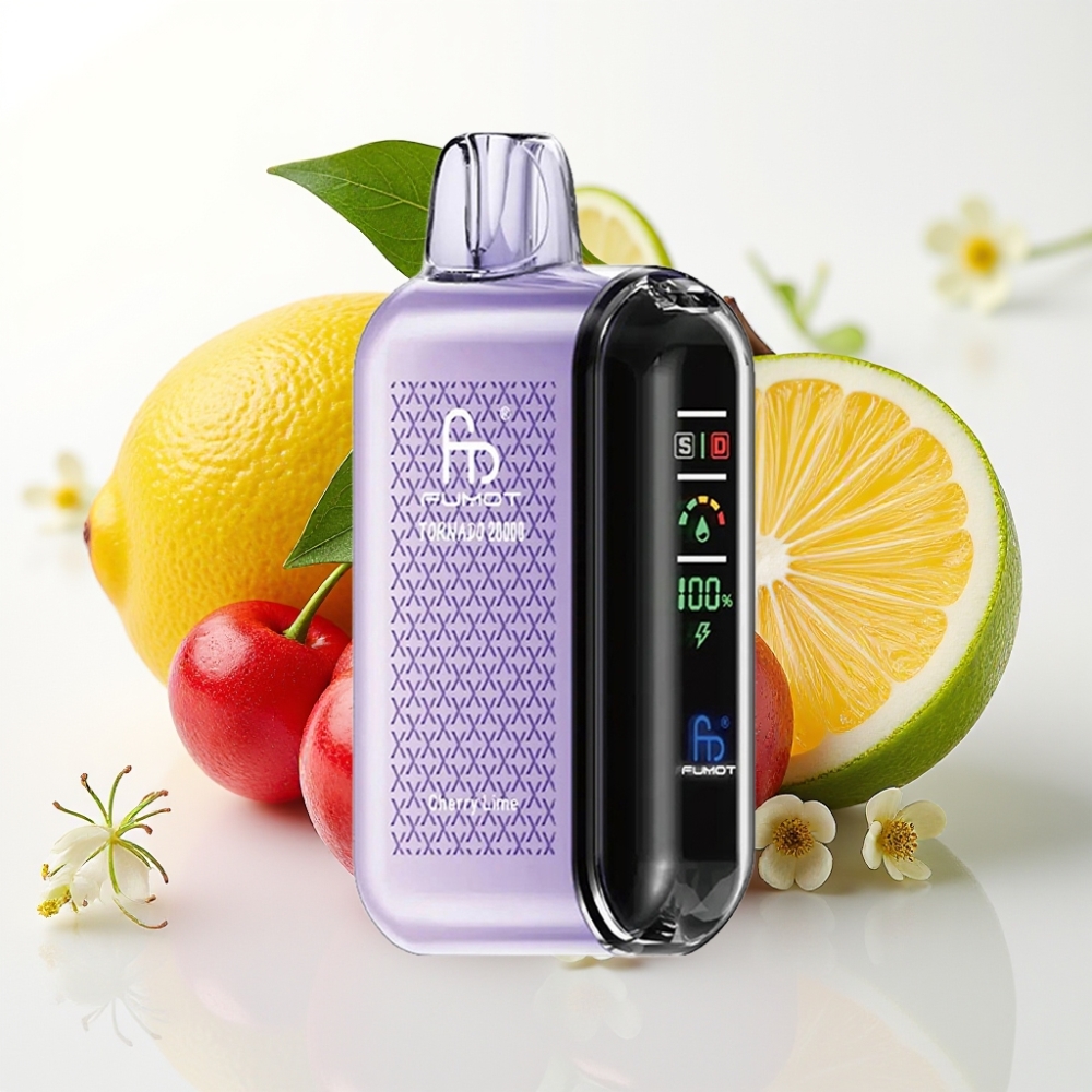 Fumot Tornado 20000 Puffs Dual Malla 20ml 850mAh Cereza Lima