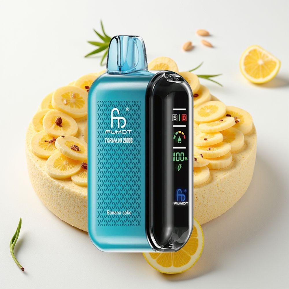 Fumot Tornado 20000 Puffs Dual Malla 20ml Pastel de Plátano