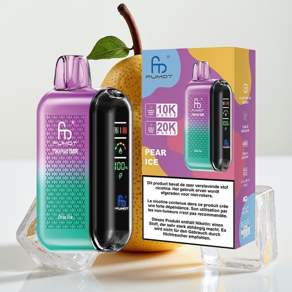 Fumot Tornado 20000 Puffs Dual Malla 20ml Pera Helada