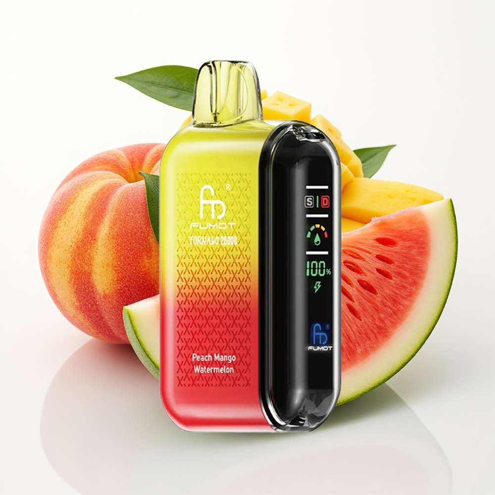 Fumot Tornado 20000 Puffs Dual Mesh 20ml 850mAh Mango Melocotón Sandía