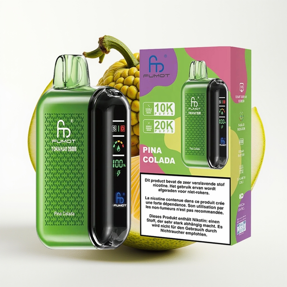 Fumot Tornado 20000 Puffs Dual Mesh 20ml 850mAh Piña Colada