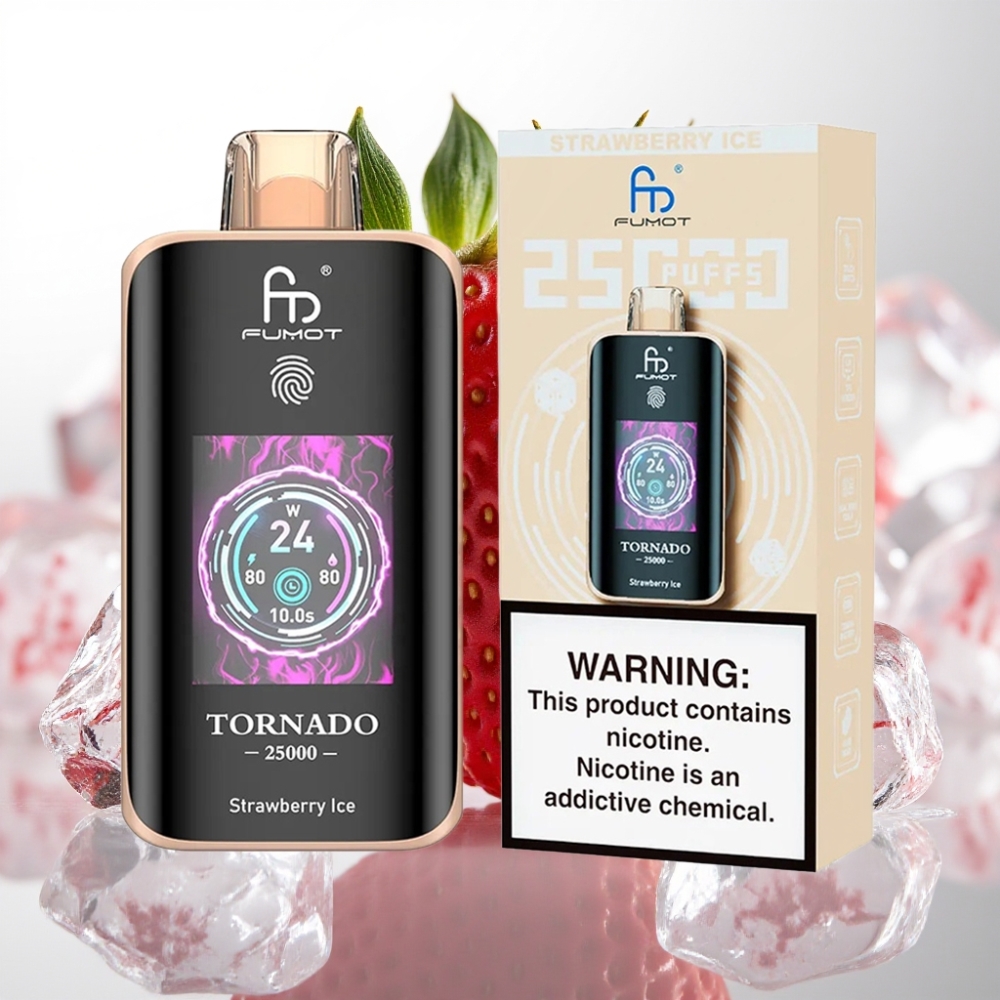 Fumot Tornado 25000 Puffs HD 700mAh 20ml Fresa Helada