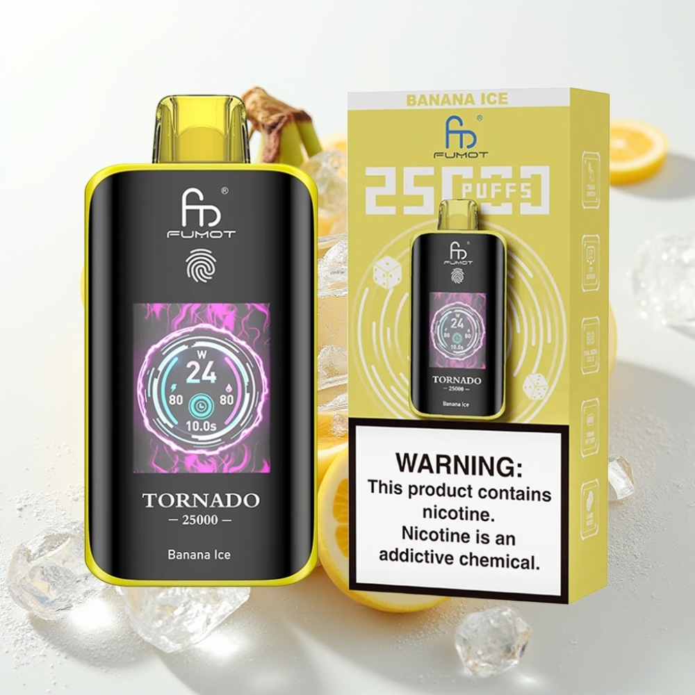 Fumot Tornado 25000 Puffs HD 700mAh 20ml Plátano Hielo