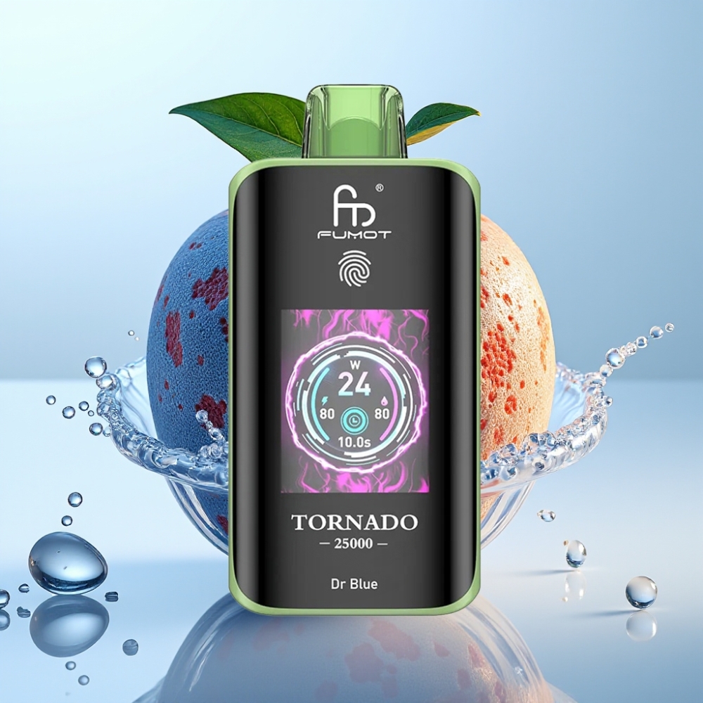 Fumot Tornado 25000 Puffs HD Pantalla 700mAh Azul Dr