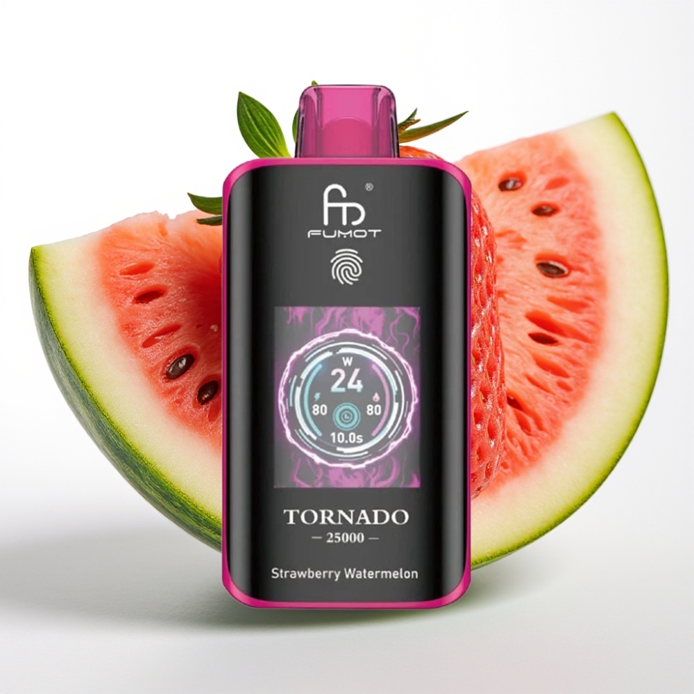 Fumot Tornado 25000 Puffs HD Screen 700mAh 20ml Fresa Sandía
