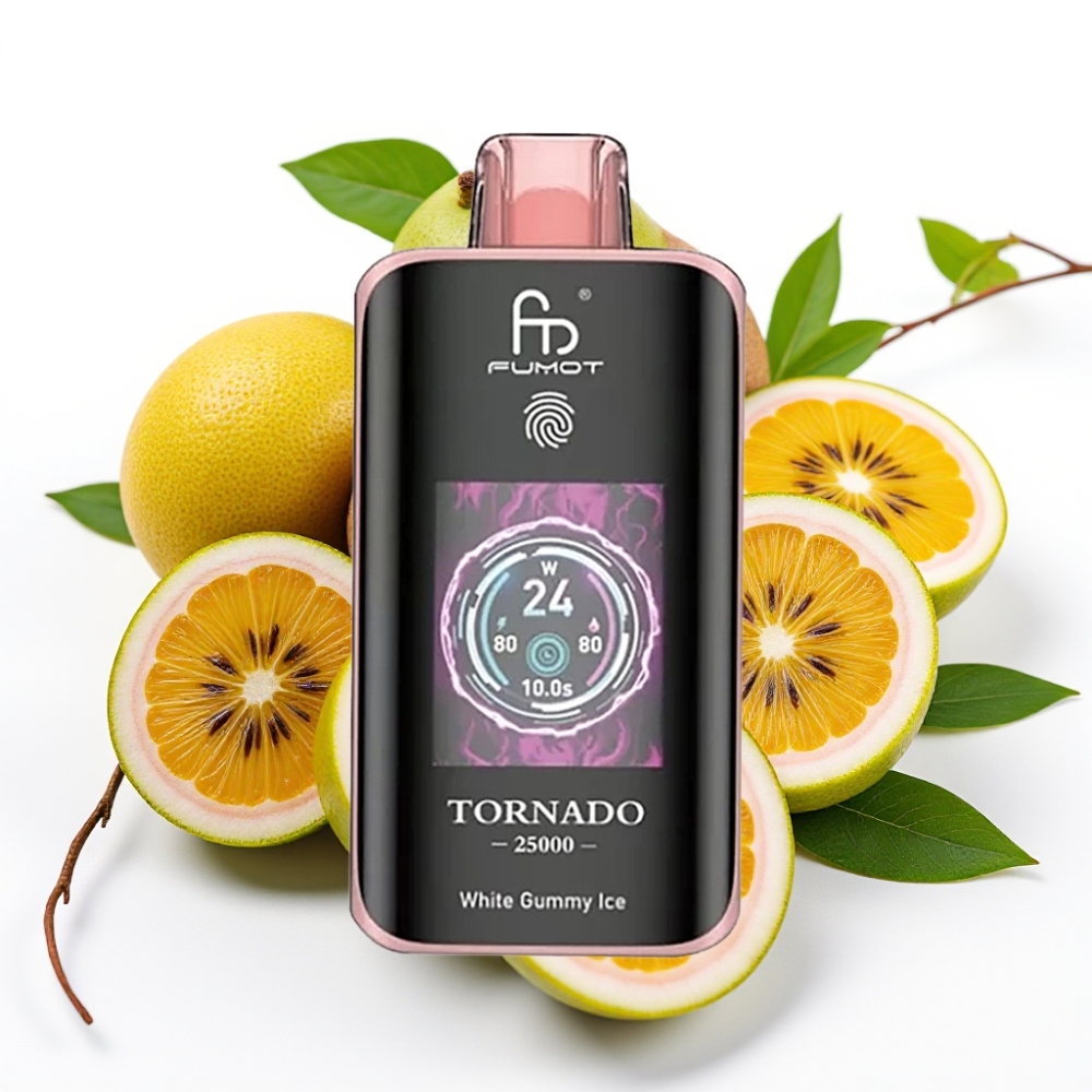Fumot Tornado 25000 Puffs HD Screen 700mAh 20ml Kiwi Maracuyá Guayaba
