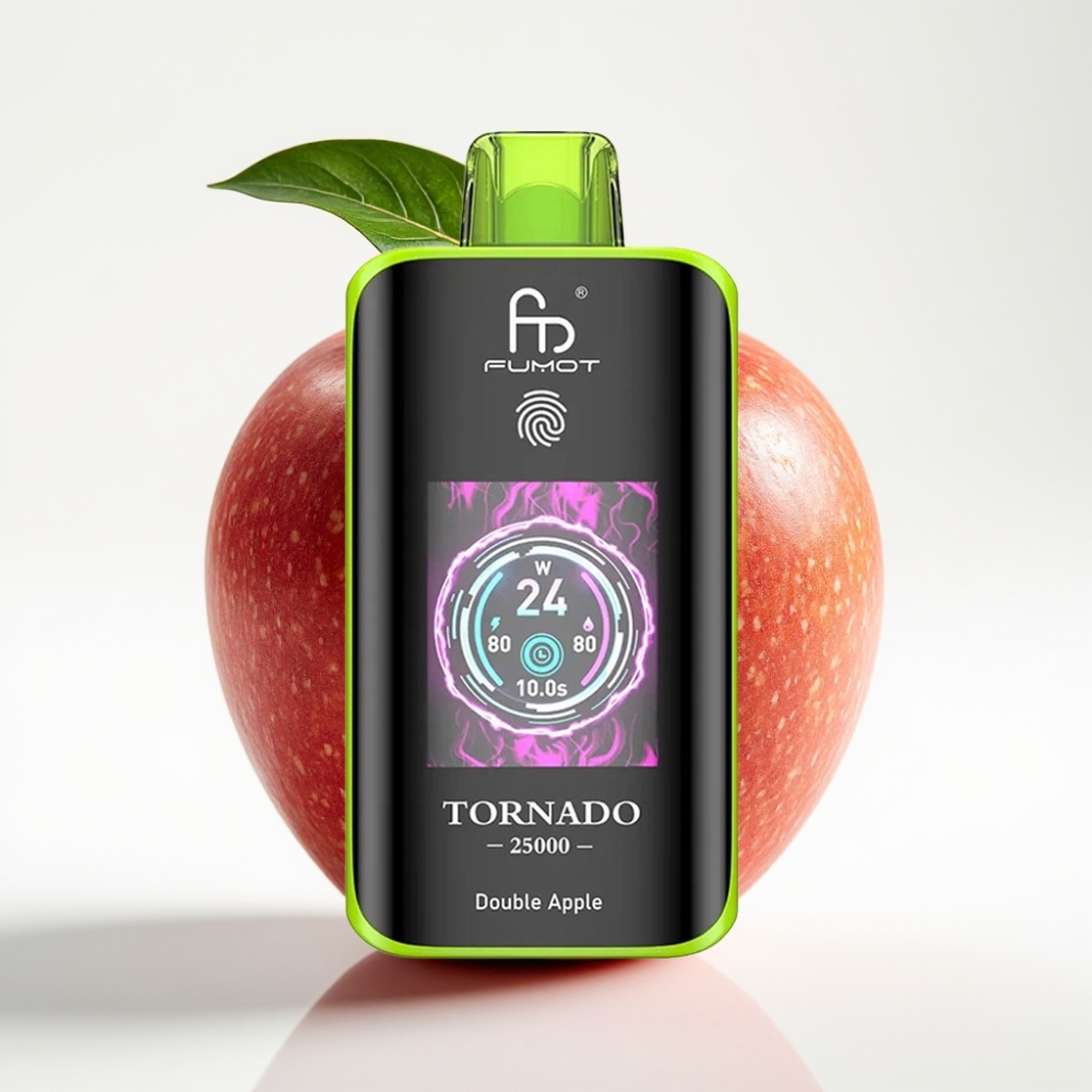 Fumot Tornado 25000 Puffs HD Screen 700mAh 20ml Manzana Doble