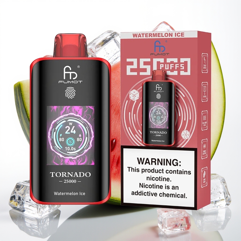 Fumot Tornado 25000 Puffs HD Screen 700mAh 20ml Sandía Hielo