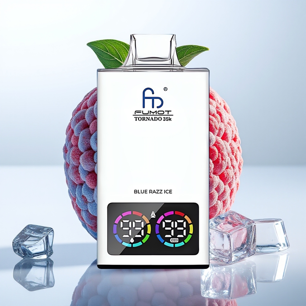 Fumot Tornado 35000 Dual Malla 15ml Azul Frambuesa Hielo