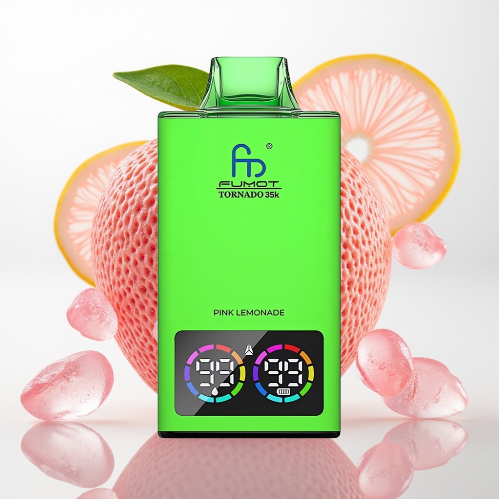 Fumot Tornado 35000 Dual Mesh RGB 15ml 700MAH Limonada Rosa
